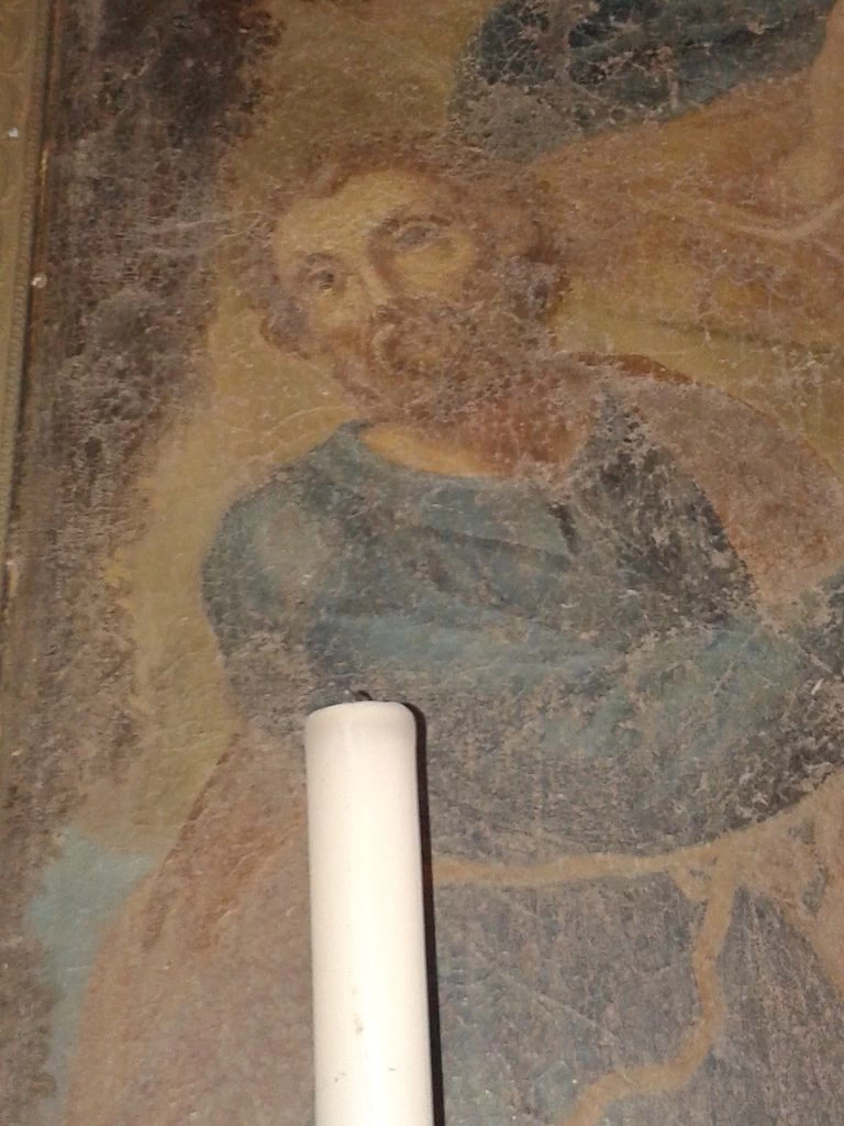 Madonna col Bambino, Sant'Anna, San Gioacchino e San Francesco. San Gioacchino - dettaglio